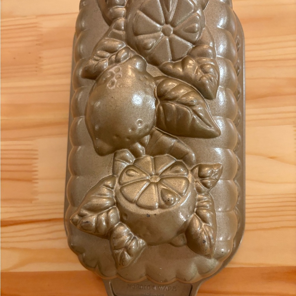 NORDICWARE heavy lemon loaf pan.